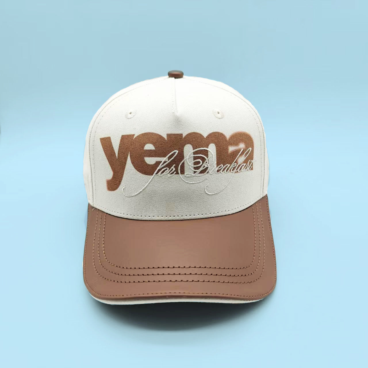 001 RENÉ Leather Suede Cap